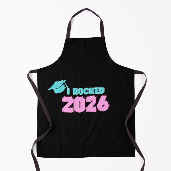 Item preview, Rocked Retro pastel Class of 2026 (print on black) designed and sold by Cottageshop.