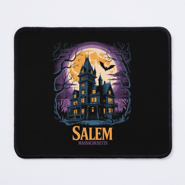 Item preview, Salem Massachusetts Halloween Skyline Cityscape designed and sold by PunkNation-Arts.