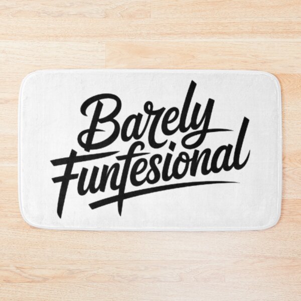 Item preview, Barely Functional Brush Script Streetwear Design designed and sold by NewUSShop.