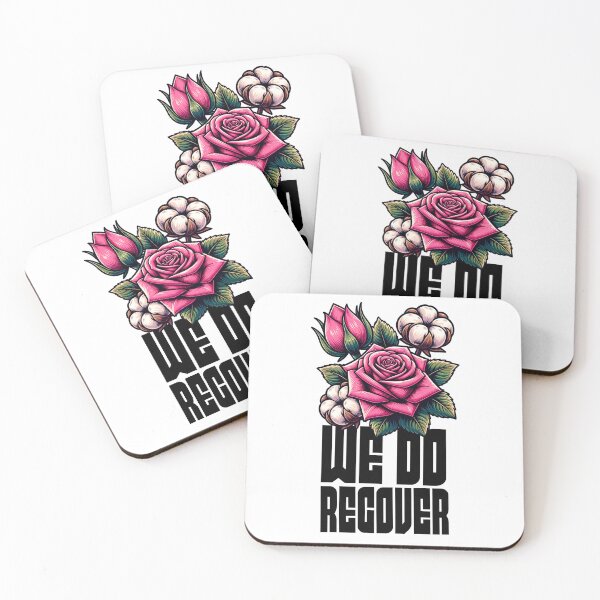 Item preview, Floral We Do Recover Sticker, Recovery Sticker, Recover Loudly Sobriety Stay Sober Gift designed and sold by DropsOfDopamine.