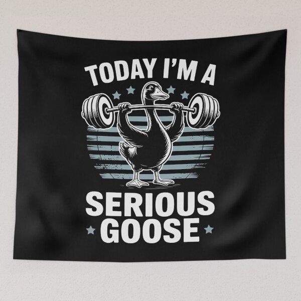 Item preview, Today I'm a serious goose lifting weights gym fitness designed and sold by PunkNation-Arts.