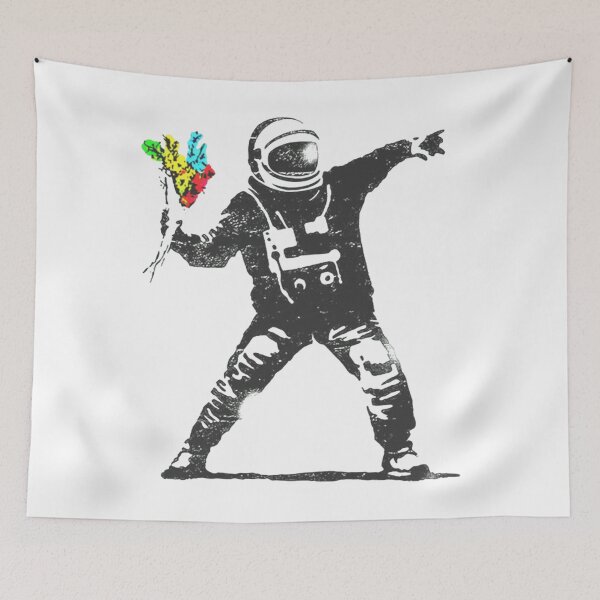Item preview, Astronaut Throwing Flower designed and sold by ArttMix.