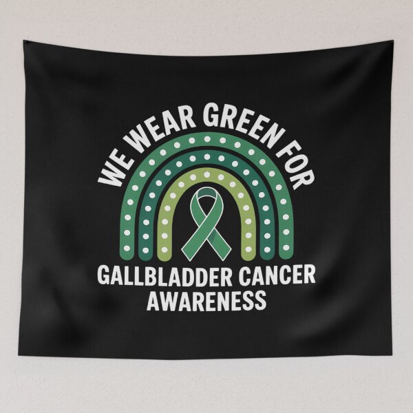 Item preview, We Wear Green For Gallbladder Cancer Awareness Boho Rainbow designed and sold by PunkNation-Arts.