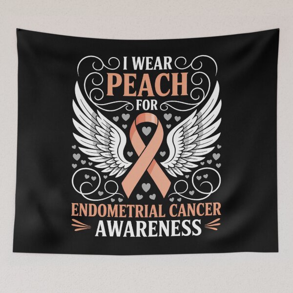 Item preview, Wear Peach For Mom Uterine Cancer Awareness Endometrial designed and sold by PunkNation-Arts.