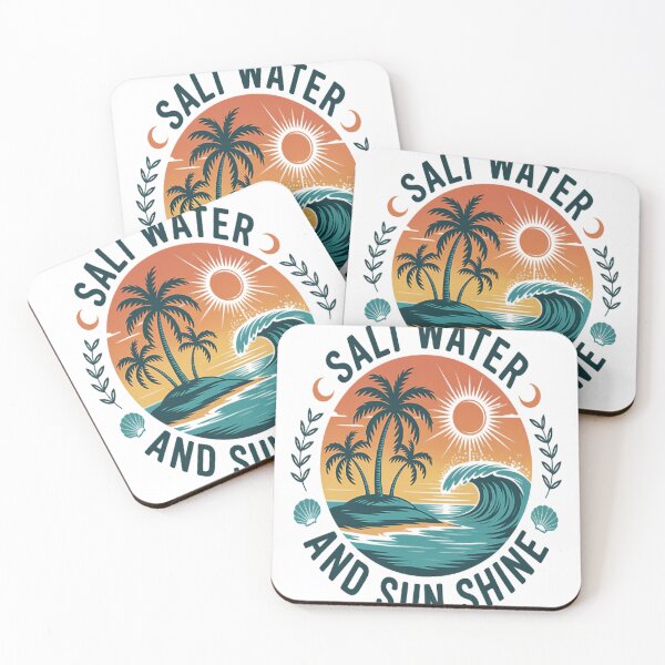Item preview, Salt Water And Sunshine Tropical Vibes Ocean Lovers designed and sold by TheRetroStyle.
