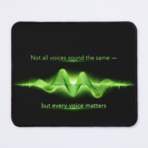 Item preview, Not All Voices Sound the Same – Every Voice Matters Sound Wave Design Green Double Starburst designed and sold by Mirgonhood.