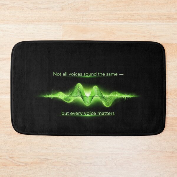 Item preview, Not All Voices Sound the Same – Every Voice Matters Sound Wave Design Green Double Starburst designed and sold by Mirgonhood.
