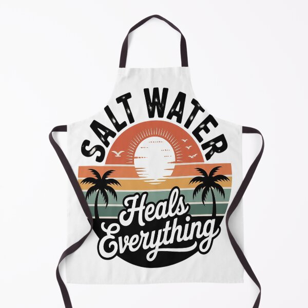 Item preview, Salt Water Heals Everything Beach designed and sold by TheRetroStyle.