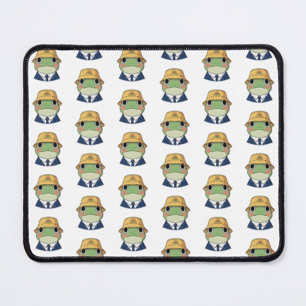Item preview, The Chill Pond Official Mascot - Kawaii Salaryman Frog in Bucket Hat designed and sold by The Chill Pond.