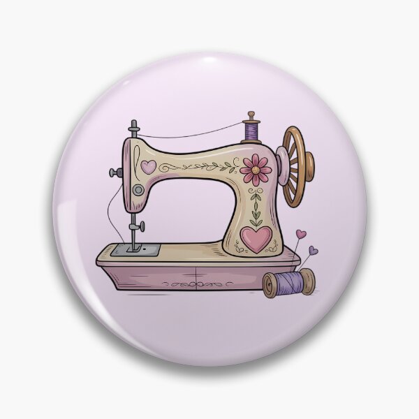 Item preview, Retro Sewing Machine Vintage Illustration – Sewing Lover Gift designed and sold by MarJul.