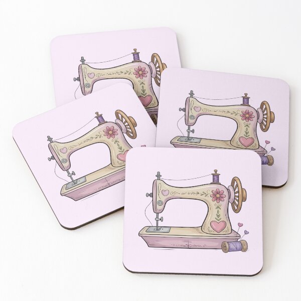 Item preview, Retro Sewing Machine Vintage Illustration – Sewing Lover Gift designed and sold by MarJul.