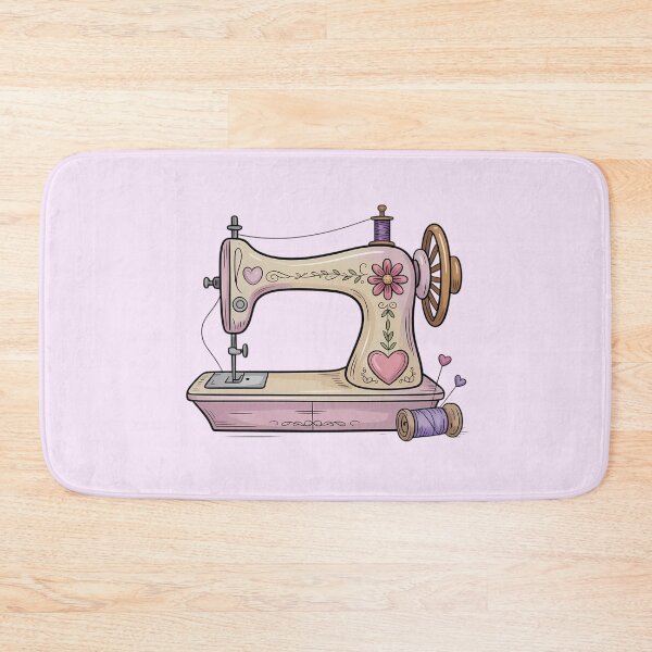 Item preview, Retro Sewing Machine Vintage Illustration – Sewing Lover Gift designed and sold by MarJul.