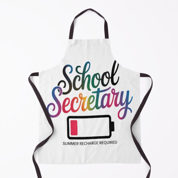 Item preview, School Secretary Summer Recharge Required Last day School designed and sold by TheRetroStyle.
