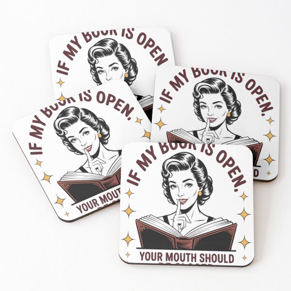 Item preview, Shhh If My Book Is Open designed and sold by TheRetroStyle.