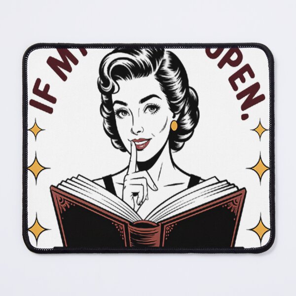 Item preview, Shhh If My Book Is Open designed and sold by TheRetroStyle.