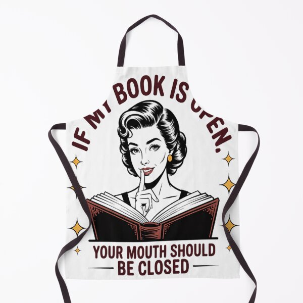 Item preview, Shhh If My Book Is Open designed and sold by TheRetroStyle.