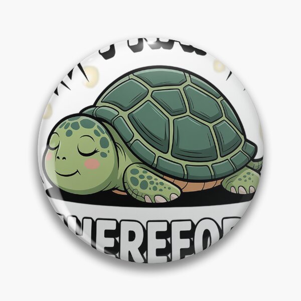 Item preview, Sleepy Turtle I Nap Therefore I Am Office Humor designed and sold by TheRetroStyle.
