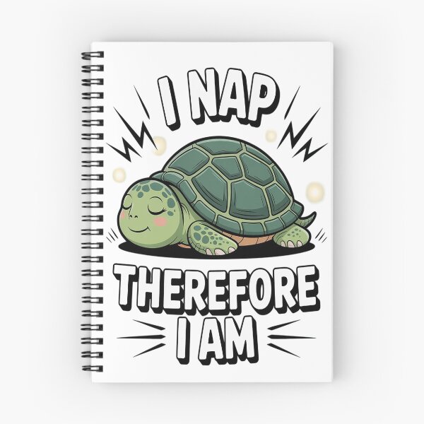 Item preview, Sleepy Turtle I Nap Therefore I Am Office Humor designed and sold by TheRetroStyle.
