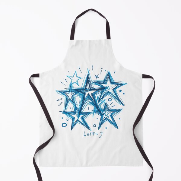 Item preview, Electric Blue Star Scribble Cluster on Black | Hand Drawn Neon Doodle Aesthetic designed and sold by trendplusco.