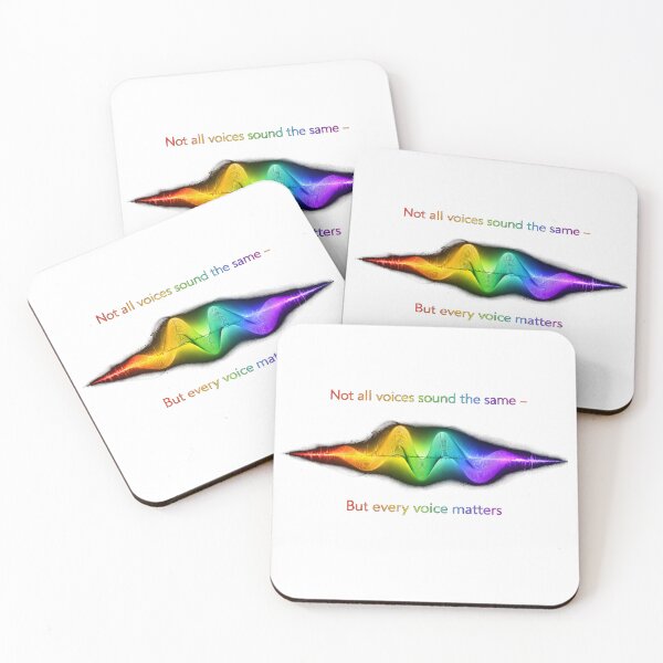 Item preview, Not All Voices Sound the Same – Every Voice Matters Sound Wave Design Rainbow designed and sold by Mirgonhood.