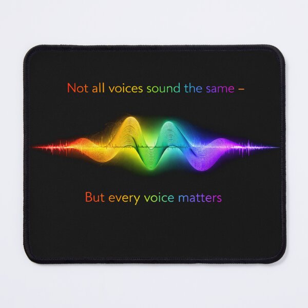 Item preview, Not All Voices Sound the Same – Every Voice Matters Sound Wave Design Rainbow designed and sold by Mirgonhood.
