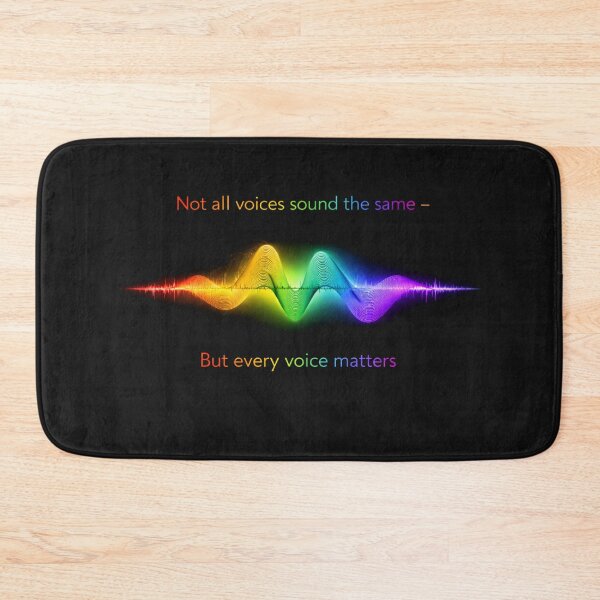 Item preview, Not All Voices Sound the Same – Every Voice Matters Sound Wave Design Rainbow designed and sold by Mirgonhood.