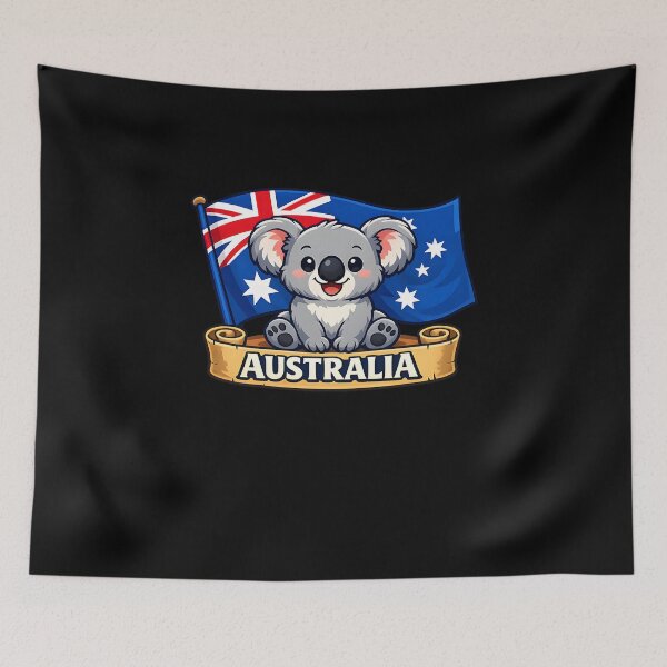 Item preview, Cute Koala with Australian Flag Design designed and sold by HUTEND.