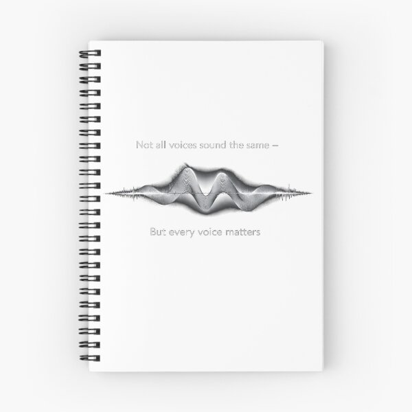 Item preview, Not All Voices Sound the Same – Every Voice Matters Sound Wave Design Silver designed and sold by Mirgonhood.