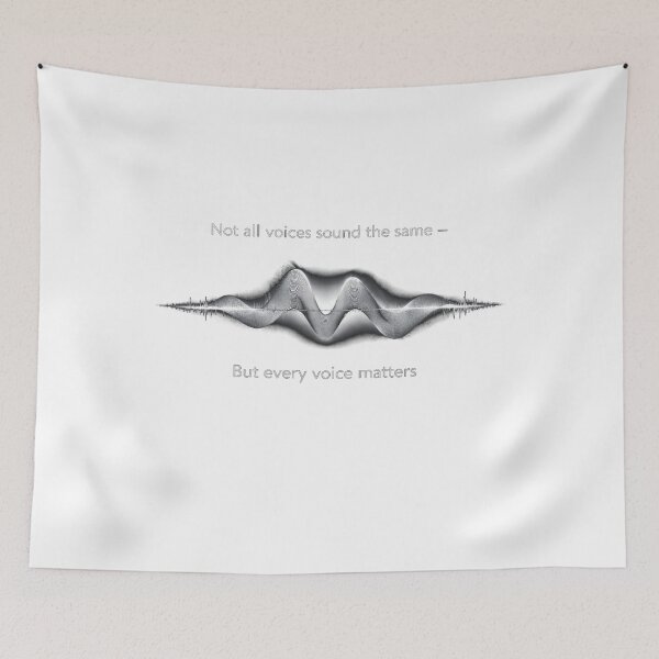 Item preview, Not All Voices Sound the Same – Every Voice Matters Sound Wave Design Silver designed and sold by Mirgonhood.