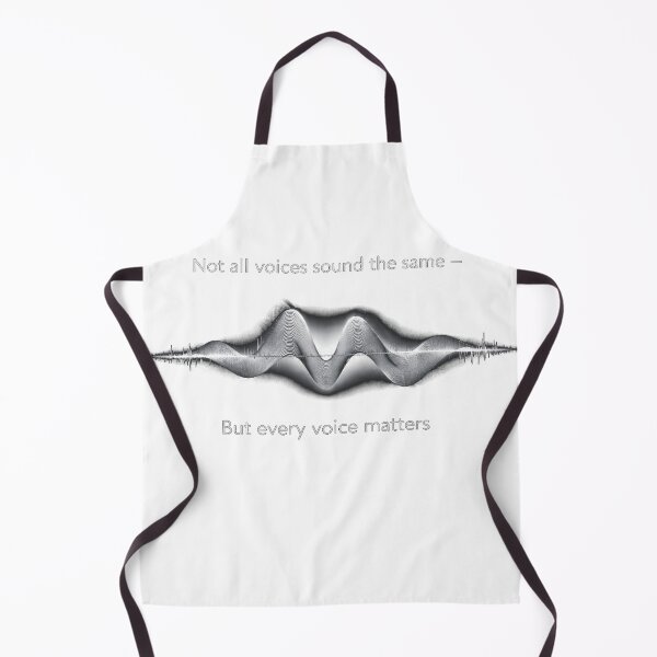 Item preview, Not All Voices Sound the Same – Every Voice Matters Sound Wave Design Silver designed and sold by Mirgonhood.