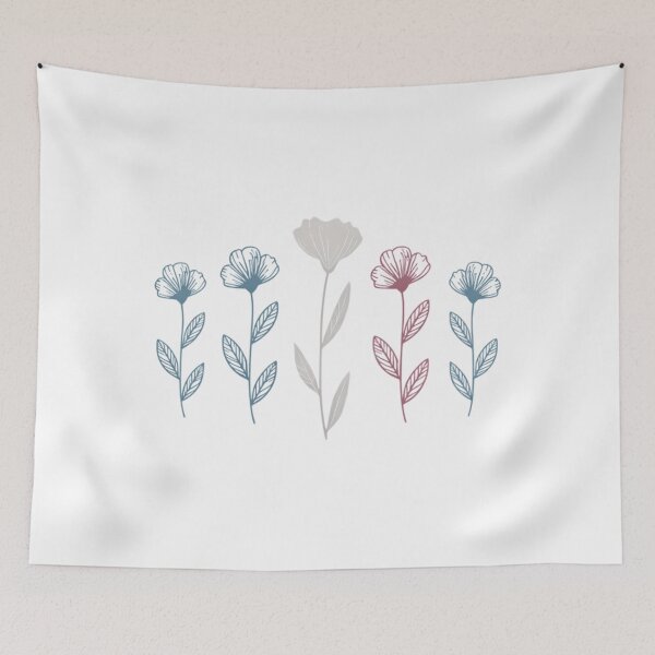 Item preview, Trans Pride Flowers Floral Transgender Flag LGBTQ designed and sold by HellD3vil-Art.