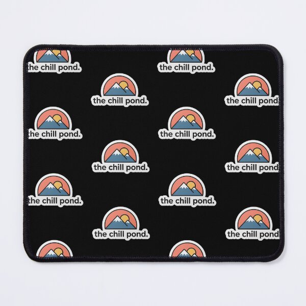 Item preview, The Chill Pond Official Brand Logo - Minimalist Mountain & Sunset Retro Badge designed and sold by The Chill Pond.