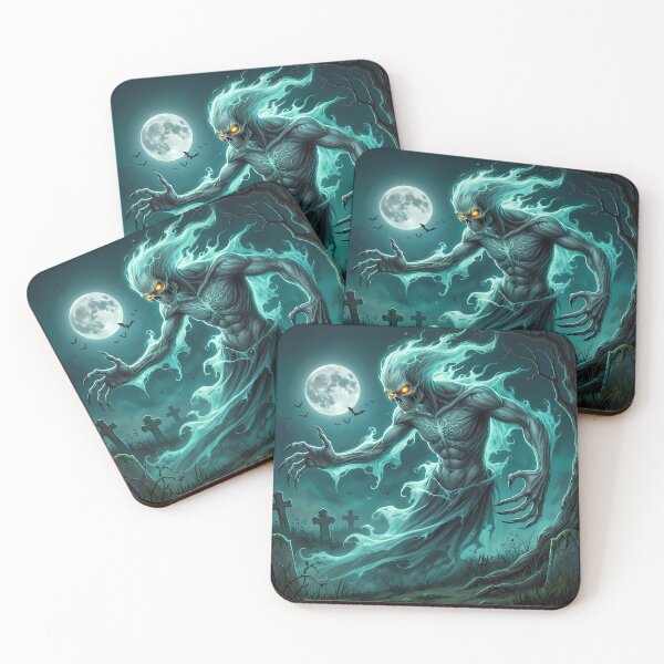 Item preview, Ghost Specter - Moonlit Cemetery Art designed and sold by Lucid Dream Pixel.