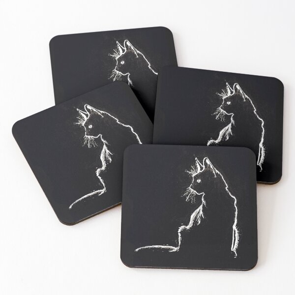 Item preview, Midnight Black Cat Art designed and sold by MpineArt.