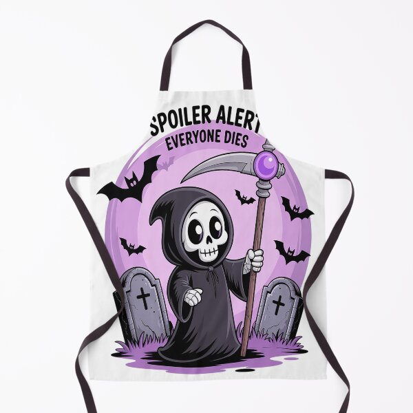 Item preview, Spoiler Alert Everyone Dies Grim designed and sold by TheRetroStyle.