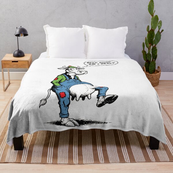 Item preview, BEEP BOOP... Am I Real Robot Cow in Overalls Questioning Reality - Existential Farm  designed and sold by im9093.