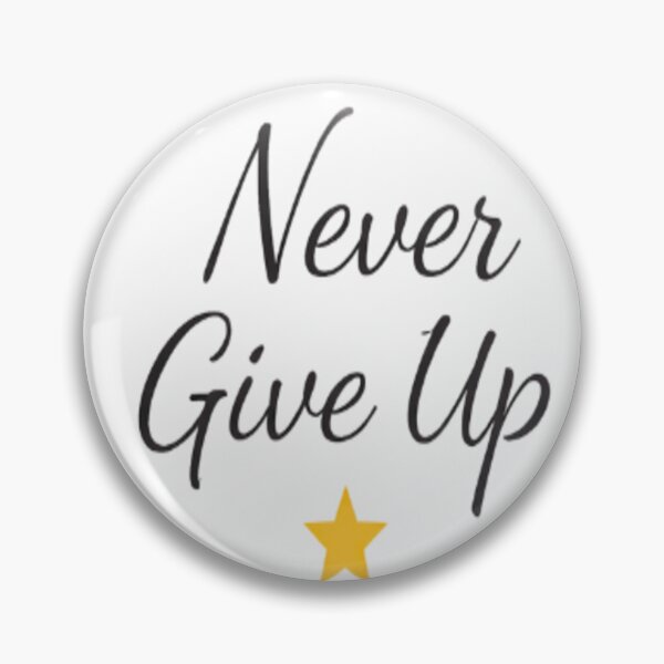Item preview, Never Give Up Motivational Sticker | Minimal Inspirational Quote Design designed and sold by Lovestickerco.