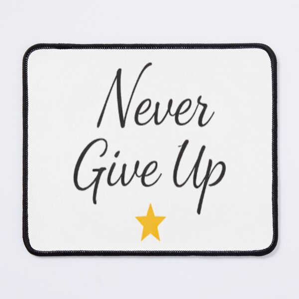 Item preview, Never Give Up Motivational Sticker | Minimal Inspirational Quote Design designed and sold by Lovestickerco.