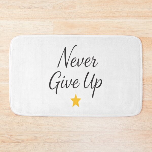 Item preview, Never Give Up Motivational Sticker | Minimal Inspirational Quote Design designed and sold by Lovestickerco.