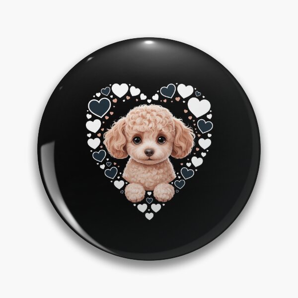 Item preview, Toy Poodle Love Heart for Valentines Day on Poodle Lover designed and sold by PunkNation-Arts.