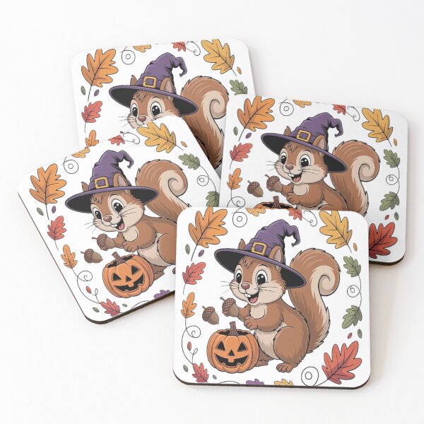 Item preview, Squirrel Magic In The Fall Forest Witchcore Whimsy designed and sold by TheRetroStyle.