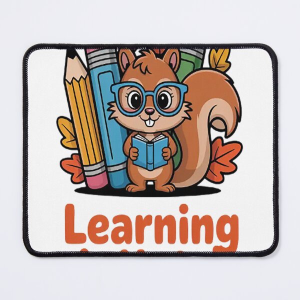 Item preview, Squirrel Scholar Learning Is Nuts Bookworm Adventure designed and sold by TheRetroStyle.