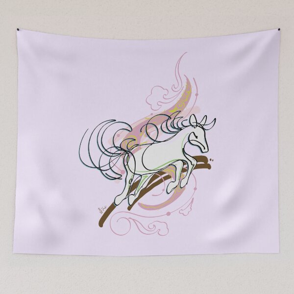 Item preview, Galloping Horse on the Milky Way designed and sold by Brandz wave.