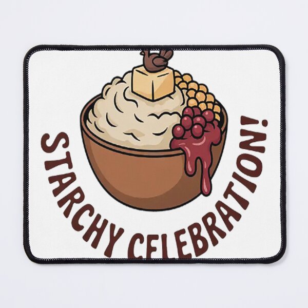 Item preview, Starchy Celebration Embrace The Carbs Thanksgiving Feast Enthusiast designed and sold by TheRetroStyle.