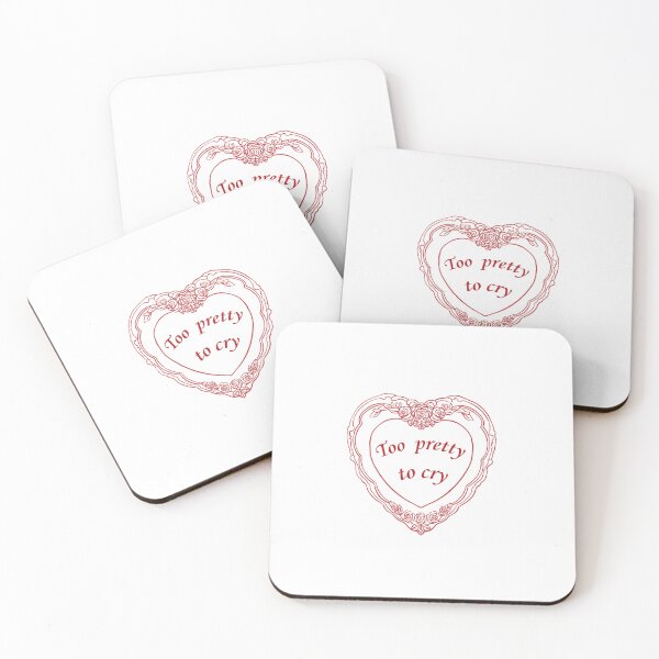 Item preview, Too Pretty to Cry – Coquette Aesthetic Romantic Quote Design designed and sold by romelleworks.