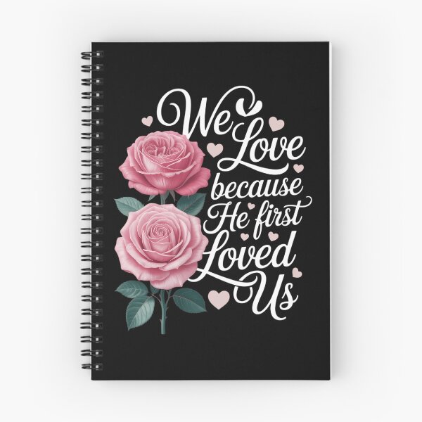 Item preview, We Love Because He First Loved Us Valentine designed and sold by HellD3vil-Art.