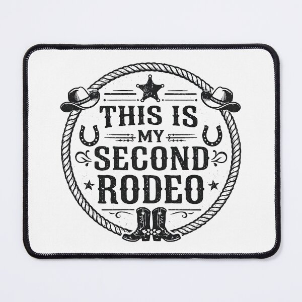 Item preview, This Is My Second Rodeo, Retro Vintage Cowboy  designed and sold by graphic-genie.