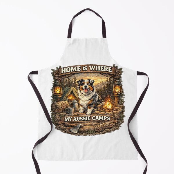 Item preview, Aussie Dog Camping Shirt Nature Lover Gift Idea designed and sold by KBTshirts.