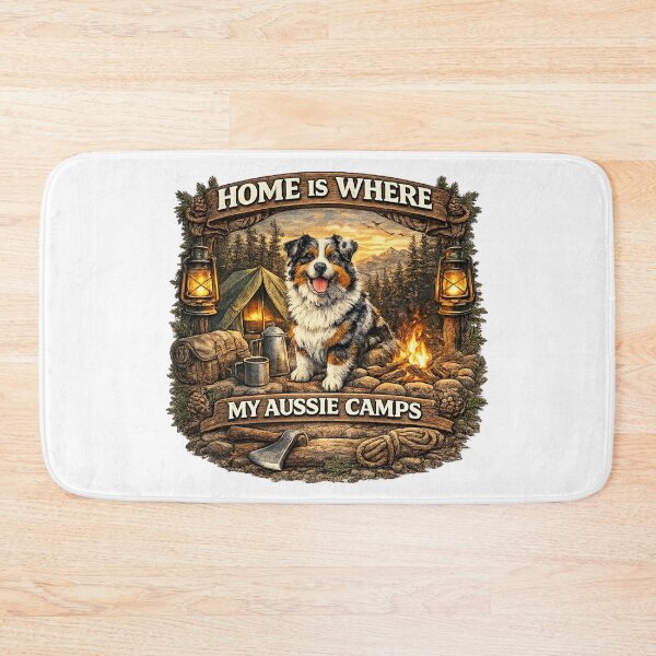 Item preview, Aussie Dog Camping Shirt Nature Lover Gift Idea designed and sold by KBTshirts.