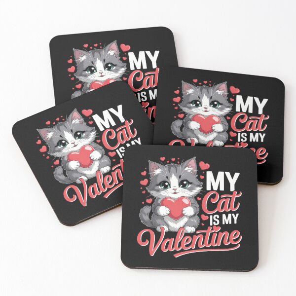 Item preview, Valentines Day My Cat Is My Valentine Cute designed and sold by HellD3vil-Art.